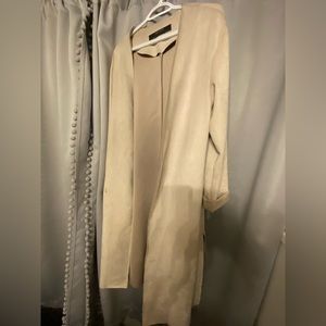 Zara suede beige jacket. Size small